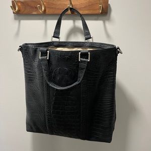 Black Brahmin work/travel purse